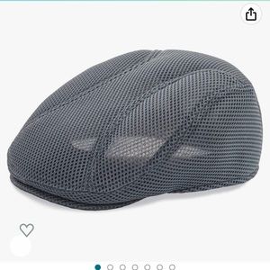 Mens grey Mesh cabbie hat NWT